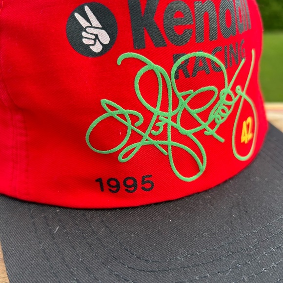 ๐HOST PICK๐Vintage Kendall Racing Trucker Snapback Hat 1990s - Picture 6 of 7